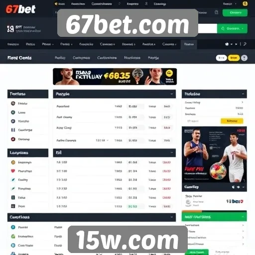 Análise da interface do usuário do 67bet.com